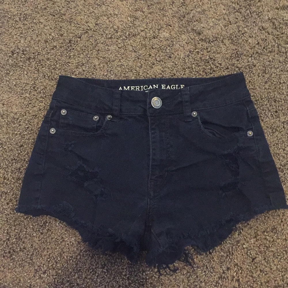 Black American Eagle High waisted shorts